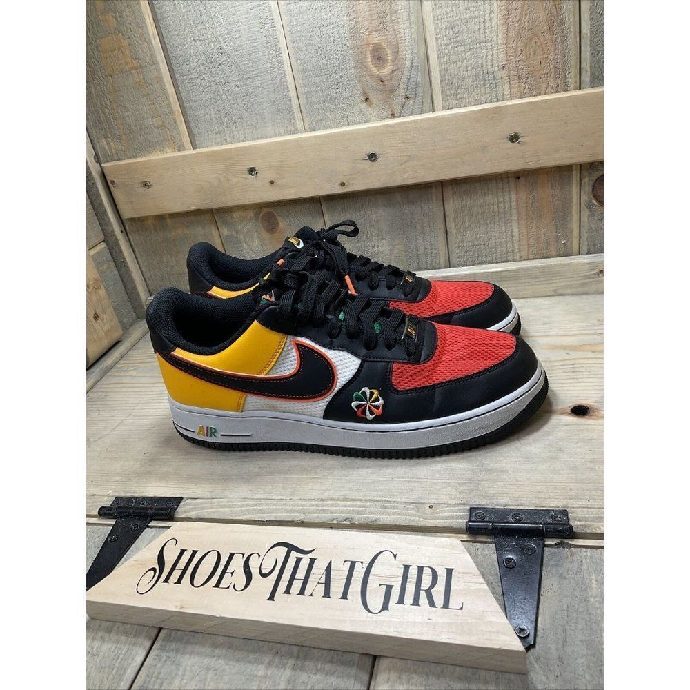 Us 10.5 Eu44.5 Nike Air Force 1 Low Sunburst Shoes Mens Sneakers Ck9282-100